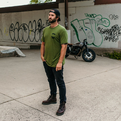 BPSC Olive Drab Riding Raven Bamboo Tee
